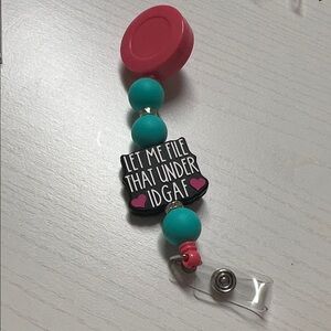 Colorful Badge Reel with Fun Quote